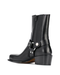 schwarze Chelsea Boots aus Leder von DSQUARED2