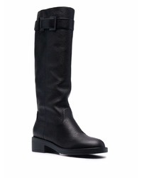 schwarze Chelsea Boots aus Leder von Sergio Rossi