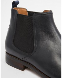 schwarze Chelsea Boots aus Leder