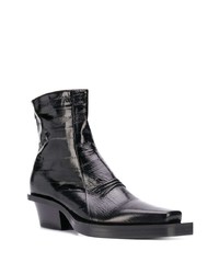 schwarze Chelsea Boots aus Leder von 1017 Alyx 9Sm