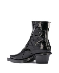 schwarze Chelsea Boots aus Leder von 1017 Alyx 9Sm