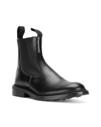 schwarze Chelsea Boots aus Leder von Tricker's