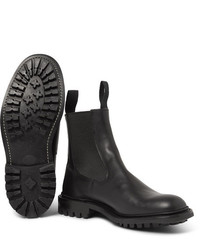 schwarze Chelsea Boots aus Leder von Tricker's