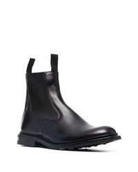 schwarze Chelsea Boots aus Leder von Tricker's