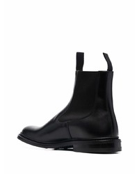 schwarze Chelsea Boots aus Leder von Tricker's