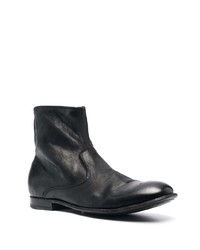 schwarze Chelsea Boots aus Leder von Officine Creative