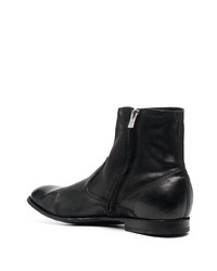 schwarze Chelsea Boots aus Leder von Officine Creative