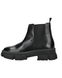 schwarze Chelsea Boots aus Leder von Steve Madden