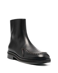 schwarze Chelsea Boots aus Leder von JW Anderson