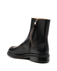 schwarze Chelsea Boots aus Leder von JW Anderson