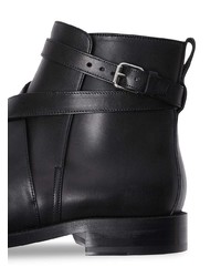 schwarze Chelsea Boots aus Leder von Burberry