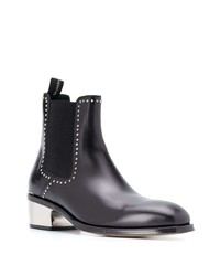 schwarze Chelsea Boots aus Leder von Alexander McQueen