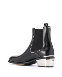 schwarze Chelsea Boots aus Leder von Alexander McQueen