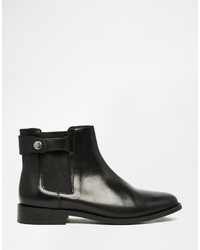 schwarze Chelsea Boots aus Leder von Faith