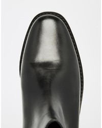 schwarze Chelsea Boots aus Leder von Faith