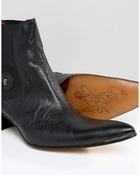 schwarze Chelsea Boots aus Leder von Jeffery West