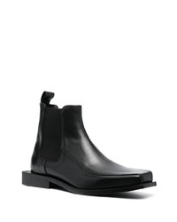 schwarze Chelsea Boots aus Leder von Ahluwalia