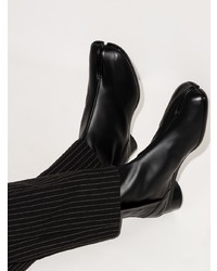 schwarze Chelsea Boots aus Leder von Maison Margiela