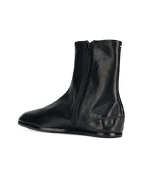 schwarze Chelsea Boots aus Leder von Maison Margiela