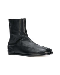 schwarze Chelsea Boots aus Leder von Maison Margiela