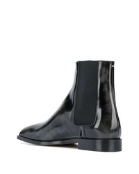 schwarze Chelsea Boots aus Leder von Maison Margiela