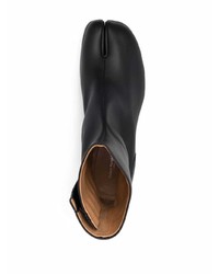 schwarze Chelsea Boots aus Leder von Maison Margiela