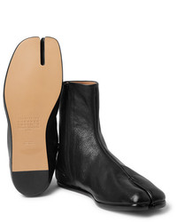 schwarze Chelsea Boots aus Leder von Maison Margiela