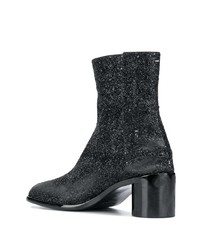 schwarze Chelsea Boots aus Leder von Maison Margiela