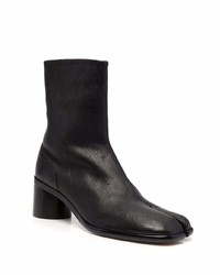 schwarze Chelsea Boots aus Leder von Maison Margiela