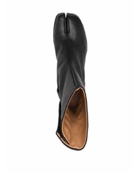 schwarze Chelsea Boots aus Leder von Maison Margiela