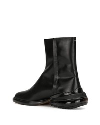 schwarze Chelsea Boots aus Leder von Maison Margiela