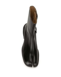 schwarze Chelsea Boots aus Leder von Maison Margiela