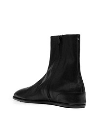 schwarze Chelsea Boots aus Leder von Maison Margiela