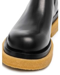 schwarze Chelsea Boots aus Leder von Bottega Veneta