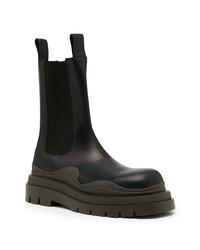 schwarze Chelsea Boots aus Leder von Bottega Veneta