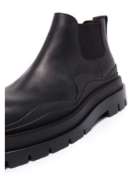 schwarze Chelsea Boots aus Leder von Bottega Veneta