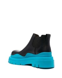 schwarze Chelsea Boots aus Leder von Bottega Veneta