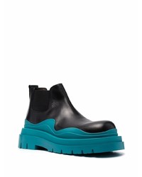 schwarze Chelsea Boots aus Leder von Bottega Veneta