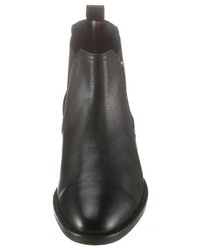 schwarze Chelsea Boots aus Leder von Tommy Hilfiger