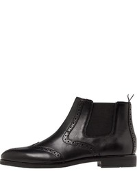 schwarze Chelsea Boots aus Leder von Tommy Hilfiger