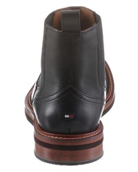 schwarze Chelsea Boots aus Leder von Tommy Hilfiger