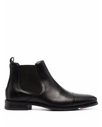 schwarze Chelsea Boots aus Leder von Tommy Hilfiger