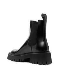 schwarze Chelsea Boots aus Leder von Balenciaga