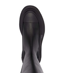 schwarze Chelsea Boots aus Leder von Alexander McQueen