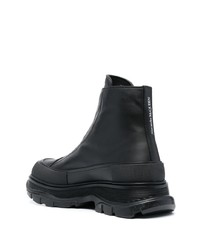 schwarze Chelsea Boots aus Leder von Alexander McQueen