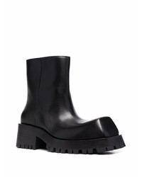 schwarze Chelsea Boots aus Leder von Balenciaga