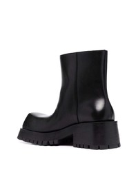 schwarze Chelsea Boots aus Leder von Balenciaga