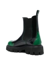 schwarze Chelsea Boots aus Leder von MSGM