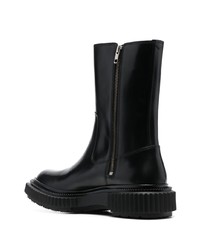 schwarze Chelsea Boots aus Leder von Adieu Paris