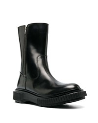 schwarze Chelsea Boots aus Leder von Adieu Paris